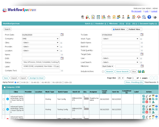 Process/Batch Management