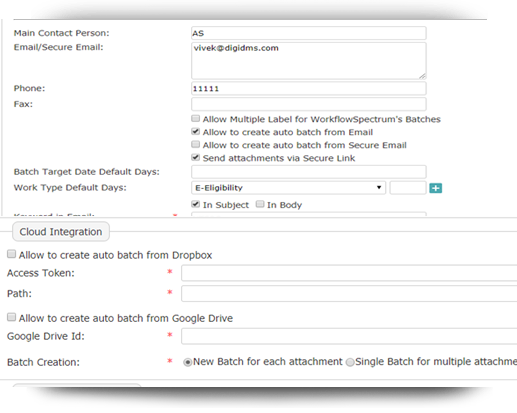Automated & manual batch creation